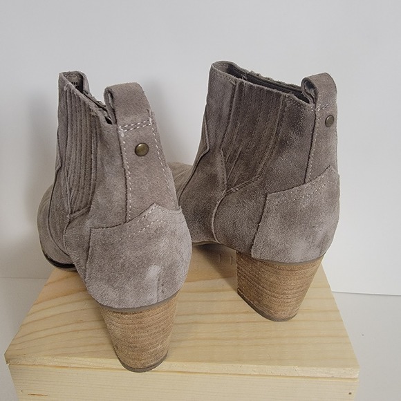 Franco Fortini Chesney Women's Leather Western Boots Size 7.5 Chunky Heel - Picture 6 of 16